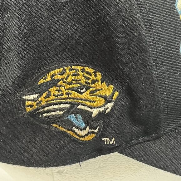 Vintage Jacksonville Jaguars Logo Athletic Pro Line Diamond Cut Snap Back Rare - Picture 6 of 16